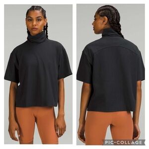 Lululemon Relaxed-Fit Cotton-Blend Turtleneck T-Shirt Size 8
